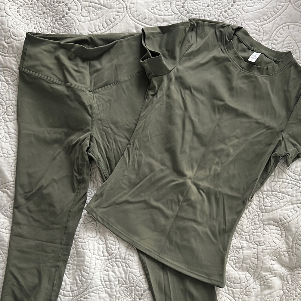 Olive Green Activewear Set
